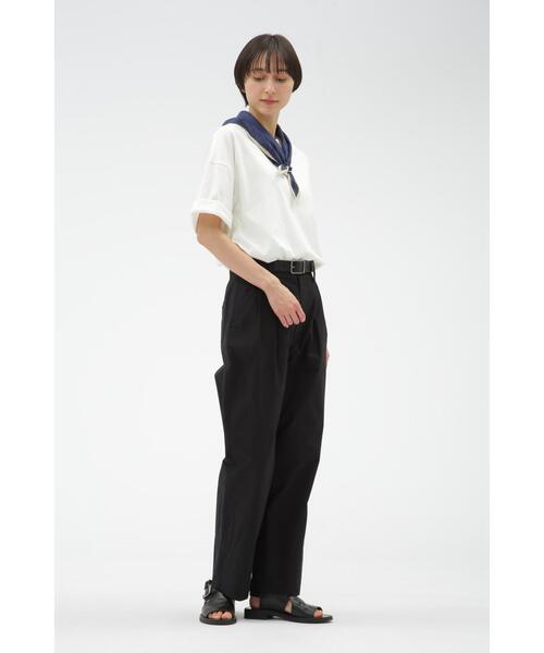 MARGARET HOWELL(マーガレットハウエル)の「LIGHT DENSE COTTON JERSEY(Tシャツ/カットソー・レディース・ブルー系その他2/ホワイト・2)」の8枚目の写真