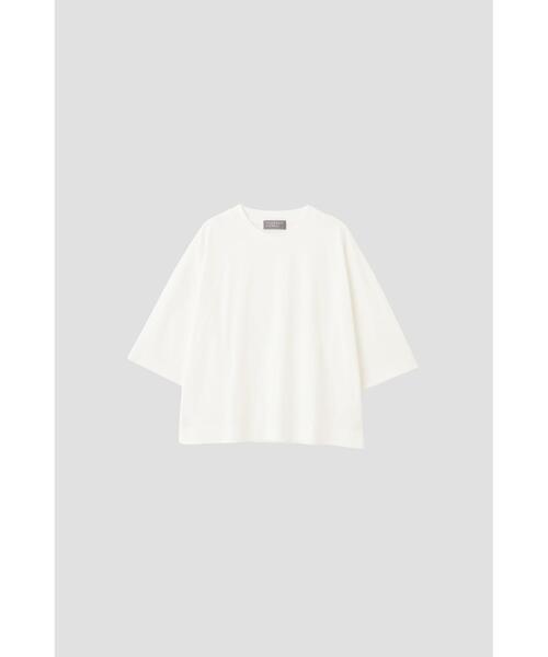 MARGARET HOWELL(マーガレットハウエル)の「LIGHT DENSE COTTON JERSEY(Tシャツ/カットソー・レディース・ブルー系その他2/ホワイト・2)」の9枚目の写真