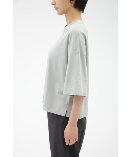 MARGARET HOWELL(マーガレットハウエル)の「LIGHT DENSE COTTON JERSEY(Tシャツ/カットソー・レディース・ブルー系その他2/ホワイト・2)」の12枚目の写真