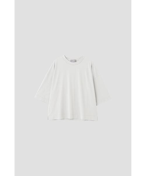 MARGARET HOWELL(マーガレットハウエル)の「LIGHT DENSE COTTON JERSEY(Tシャツ/カットソー・レディース・ブルー系その他2/ホワイト・2)」の13枚目の写真