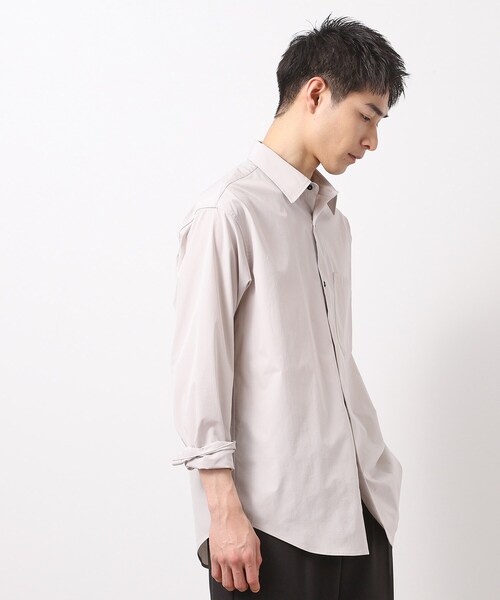 THE SHOP TK （ザ ショップ ティーケー ）の「CAVEブロードシャツ【吸水速乾/イージーケア/アンチピリング/洗濯機OK】（シャツ/ブラウス・メンズ・ライトベージュ/サックスブルー/ネイビー・02/03/04）」の8枚目の写真
