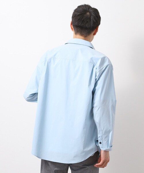THE SHOP TK （ザ ショップ ティーケー ）の「CAVEブロードシャツ【吸水速乾/イージーケア/アンチピリング/洗濯機OK】（シャツ/ブラウス・メンズ・ライトベージュ/サックスブルー/ネイビー・02/03/04）」の12枚目の写真