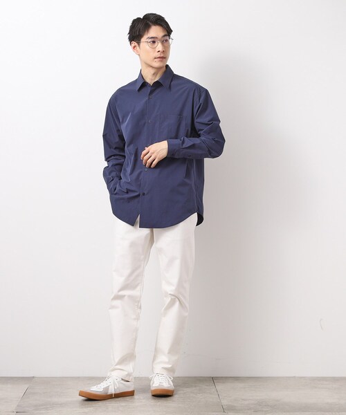 THE SHOP TK （ザ ショップ ティーケー ）の「CAVEブロードシャツ【吸水速乾/イージーケア/アンチピリング/洗濯機OK】（シャツ/ブラウス・メンズ・ライトベージュ/サックスブルー/ネイビー・02/03/04）」の15枚目の写真