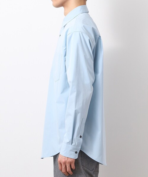 THE SHOP TK （ザ ショップ ティーケー ）の「CAVEブロードシャツ【吸水速乾/イージーケア/アンチピリング/洗濯機OK】（シャツ/ブラウス・メンズ・ライトベージュ/サックスブルー/ネイビー・02/03/04）」の18枚目の写真