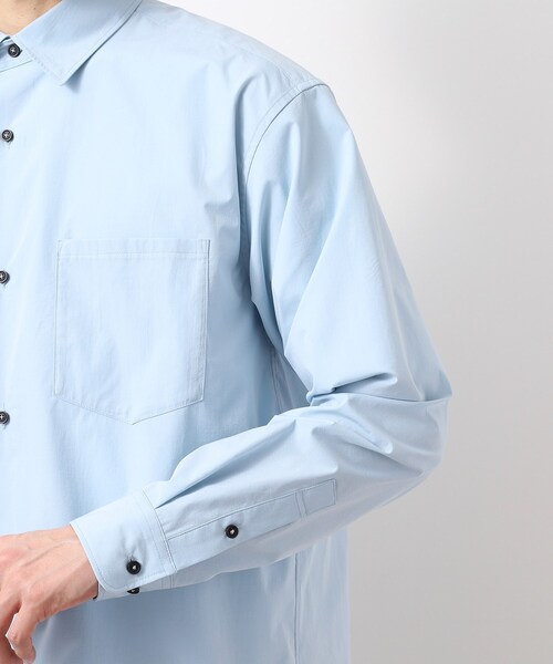 THE SHOP TK （ザ ショップ ティーケー ）の「CAVEブロードシャツ【吸水速乾/イージーケア/アンチピリング/洗濯機OK】（シャツ/ブラウス・メンズ・ライトベージュ/サックスブルー/ネイビー・02/03/04）」の21枚目の写真