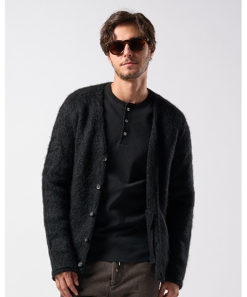wjk（ダヴルジェイケイ）の「mohair shaggy knit cardigan（カーディガン/ボレロ・メンズ・ブラック/ダークブラック/ブルー・SMALL/MEDIUM/LARGE/X-LARGE）」の17枚目の写真