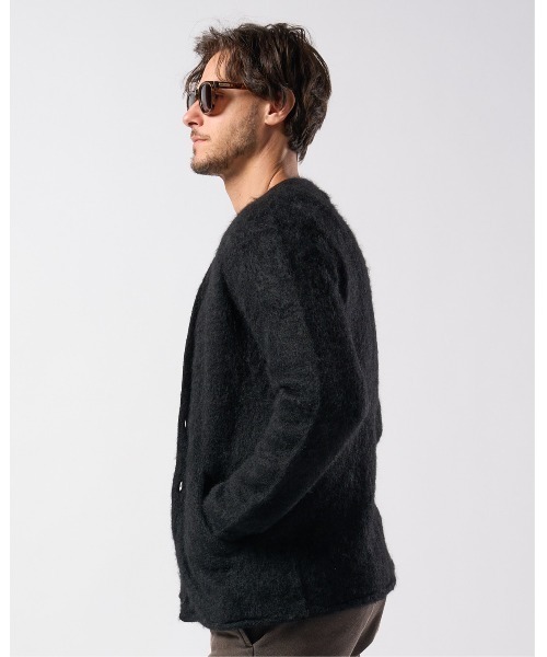 wjk（ダヴルジェイケイ）の「mohair shaggy knit cardigan（カーディガン/ボレロ・メンズ・ブラック/ダークブラック/ブルー・SMALL/MEDIUM/LARGE/X-LARGE）」の18枚目の写真