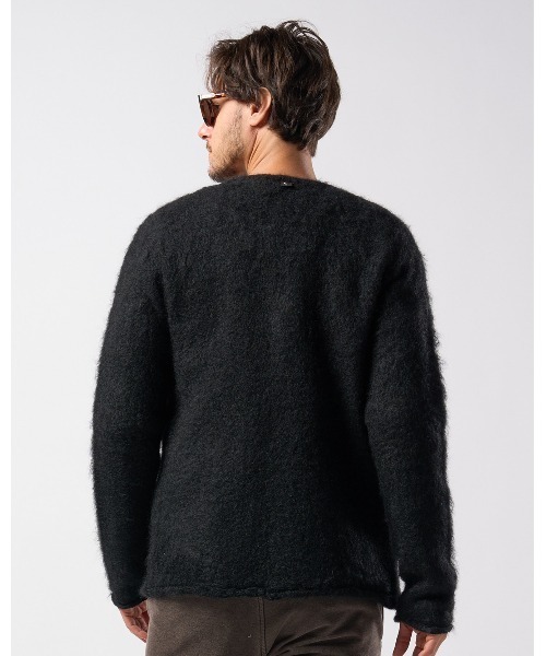 wjk（ダヴルジェイケイ）の「mohair shaggy knit cardigan（カーディガン/ボレロ・メンズ・ブラック/ダークブラック/ブルー・SMALL/MEDIUM/LARGE/X-LARGE）」の19枚目の写真