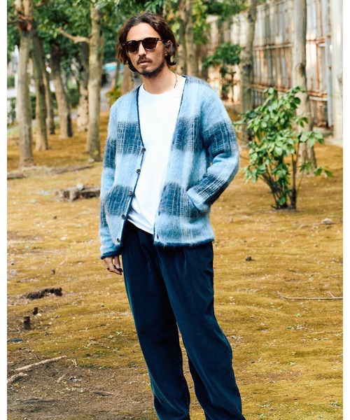 wjk（ダヴルジェイケイ）の「mohair shaggy knit cardigan（カーディガン/ボレロ・メンズ・ブラック/ダークブラック/ブルー・SMALL/MEDIUM/LARGE/X-LARGE）」の20枚目の写真
