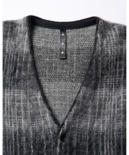 wjk（ダヴルジェイケイ）の「mohair shaggy knit cardigan（カーディガン/ボレロ・メンズ・ブラック/ダークブラック/ブルー・SMALL/MEDIUM/LARGE/X-LARGE）」の6枚目の写真