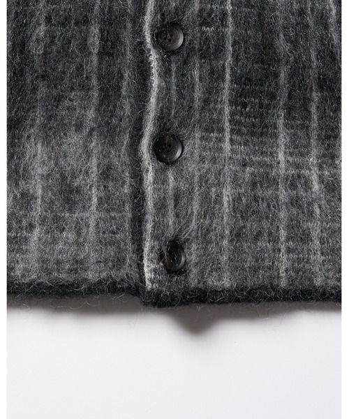 wjk（ダヴルジェイケイ）の「mohair shaggy knit cardigan（カーディガン/ボレロ・メンズ・ブラック/ダークブラック/ブルー・SMALL/MEDIUM/LARGE/X-LARGE）」の9枚目の写真