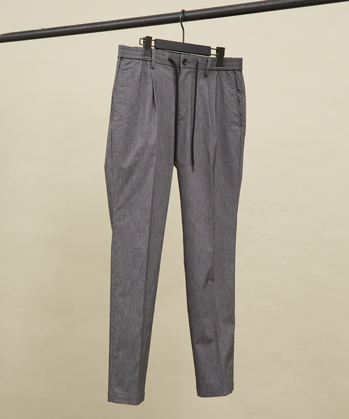 ABAHOUSE（アバハウス）の「【セットアップ対応】スーパーストレッチ リネンブレンド イージー スラックス（スラックス・メンズ・ブラック/ベージュ/ダークネイビー/グレー・44/46/48/50）」の3枚目の写真