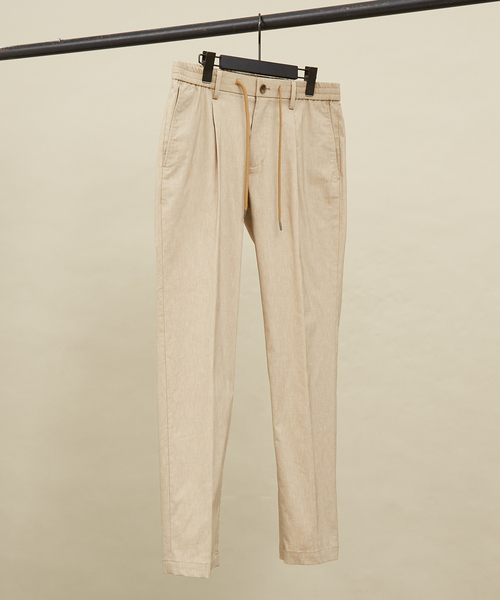 ABAHOUSE（アバハウス）の「【セットアップ対応】スーパーストレッチ リネンブレンド イージー スラックス（スラックス・メンズ・ブラック/ベージュ/ダークネイビー/グレー・44/46/48/50）」の16枚目の写真