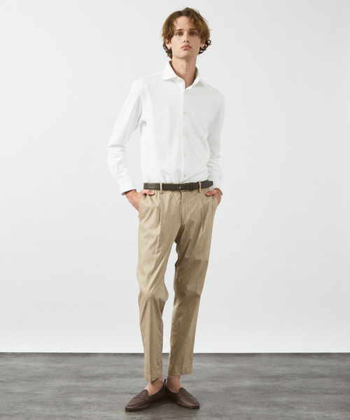 ABAHOUSE（アバハウス）の「【セットアップ対応】スーパーストレッチ リネンブレンド イージー スラックス（スラックス・メンズ・ブラック/ベージュ/ダークネイビー/グレー・44/46/48/50）」の19枚目の写真