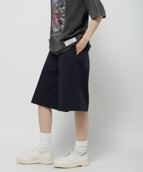 【新品】ニコアンド【WILLIAM B.ELIOTT】ハーフショーツ ベージュM セール】【WILLIAM B.ELIOTT】ハーフショーツ（その他パンツ