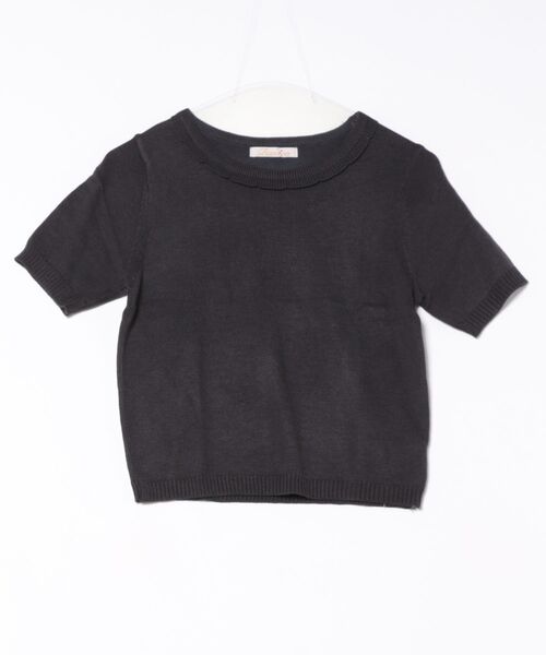 BANICO(バニコ)の「シンプルサマーニットTシャツ (SS)(ニット/セーター・レディース・ピンク/ベージュ/パープル/グリーン/ダークグレー・FREE)」の16枚目の写真