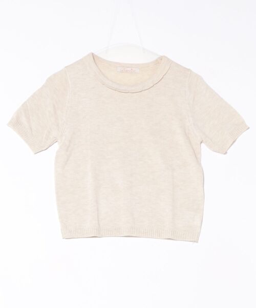 BANICO(バニコ)の「シンプルサマーニットTシャツ (SS)(ニット/セーター・レディース・ピンク/ベージュ/パープル/グリーン/ダークグレー・FREE)」の15枚目の写真