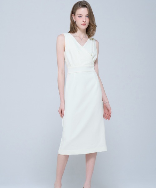 emiriawiz（エミリアウィズ）の「Crossover Tight Dress（ワンピース・レディース・ホワイト/ブラック・SMALL/MEDIUM）」の4枚目の写真