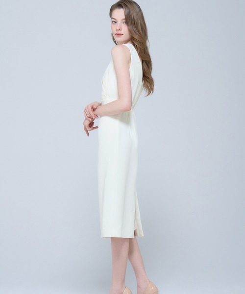 emiriawiz（エミリアウィズ）の「Crossover Tight Dress（ワンピース・レディース・ホワイト/ブラック・SMALL/MEDIUM）」の5枚目の写真
