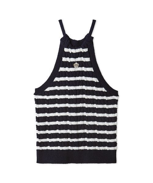 LILY BROWN(リリーブラウン)の「【LILY BROWN×MARY QUANT】デイジー刺繍アメスリケーブルニット(ニット/セーター・レディース・ピンク/その他/ブラック/オフホワイト・FREE)」の8枚目の写真