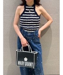 【LILY BROWN×MARY QUANT】デイジー刺繍アメスリケーブルニット