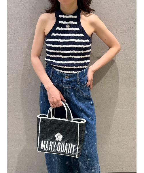 【LILY BROWN×MARY QUANT】デイジー刺繍アメスリケーブルニット LILY BROWN×MARY QUANT】デイジー刺繍アメスリケーブルニット