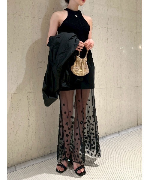 LILY BROWN(リリーブラウン)の「【LILY BROWN×MARY QUANT】デイジー刺繍アメスリケーブルニット(ニット/セーター・レディース・ピンク/その他/ブラック/オフホワイト・FREE)」の18枚目の写真