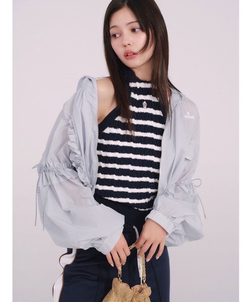 LILY BROWN(リリーブラウン)の「【LILY BROWN×MARY QUANT】デイジー刺繍アメスリケーブルニット(ニット/セーター・レディース・ピンク/その他/ブラック/オフホワイト・FREE)」の12枚目の写真