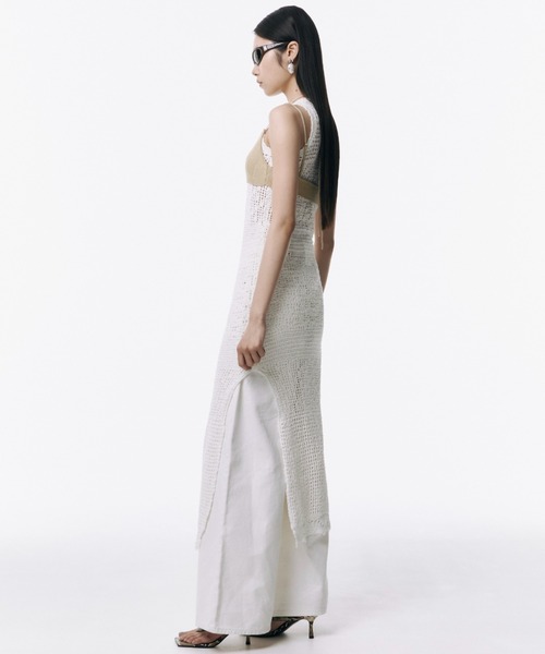JOSE MOON(ジョゼムーン)の「MOTIF PATTERN KNIT DRESS/モチーフパターンニットドレス(ワンピース・レディース・ホワイト/ブルー/ブラック・FREE)」の6枚目の写真