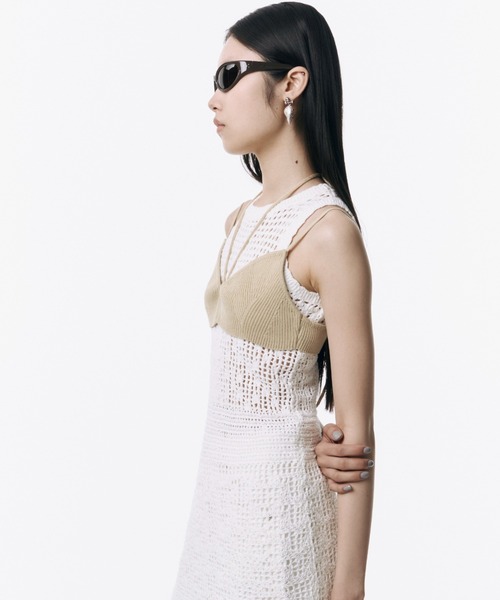 JOSE MOON(ジョゼムーン)の「MOTIF PATTERN KNIT DRESS/モチーフパターンニットドレス(ワンピース・レディース・ホワイト/ブルー/ブラック・FREE)」の10枚目の写真