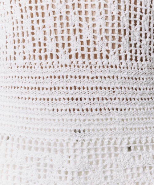 JOSE MOON(ジョゼムーン)の「MOTIF PATTERN KNIT DRESS/モチーフパターンニットドレス(ワンピース・レディース・ホワイト/ブルー/ブラック・FREE)」の13枚目の写真