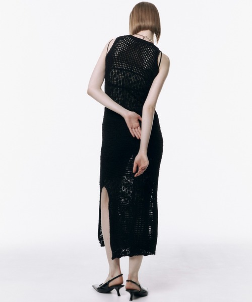 JOSE MOON(ジョゼムーン)の「MOTIF PATTERN KNIT DRESS/モチーフパターンニットドレス(ワンピース・レディース・ホワイト/ブルー/ブラック・FREE)」の17枚目の写真