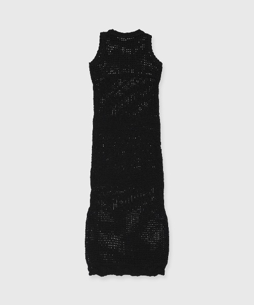 セール】MOTIF PATTERN KNIT DRESS/モチーフパターンニット