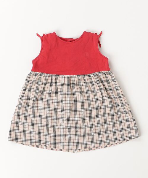 BURBERRY チェック柄 ノースリーブワンピース　8y BURBERRY チェック柄 ノースリーブワンピース 8y - メルカリ