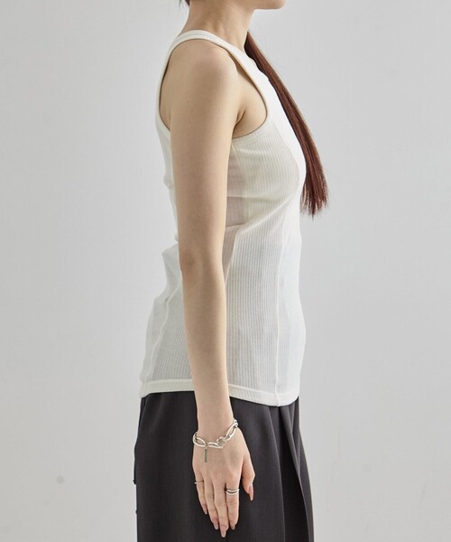 UNITED TOKYO（ユナイテッドトウキョウ）の「【2way】2way Cami & Padded Tanktop｜ウォッシャブル/速乾/カップ付き/夏服（タンクトップ・レディース・ベージュ/ホワイト/レッド・FREE）」の9枚目の写真