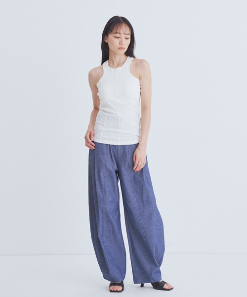 UNITED TOKYO(ユナイテッドトウキョウ)の「【新作】2way Cami & Padded Tanktop|ウォッシャブル/キャミ/タンクトップ/速乾/カップ付き/夏服(タンクトップ・レディース・ベージュ/ホワイト/レッド・FREE)」の4枚目の写真