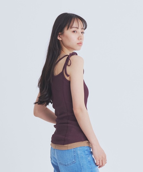 UNITED TOKYO(ユナイテッドトウキョウ)の「【新作】2way Cami & Padded Tanktop|ウォッシャブル/キャミ/タンクトップ/速乾/カップ付き/夏服(タンクトップ・レディース・ベージュ/ホワイト/レッド・FREE)」の10枚目の写真