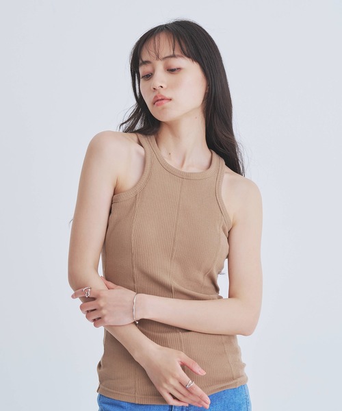 UNITED TOKYO(ユナイテッドトウキョウ)の「【新作】2way Cami & Padded Tanktop|ウォッシャブル/キャミ/タンクトップ/速乾/カップ付き/夏服(タンクトップ・レディース・ベージュ/ホワイト/レッド・FREE)」の15枚目の写真