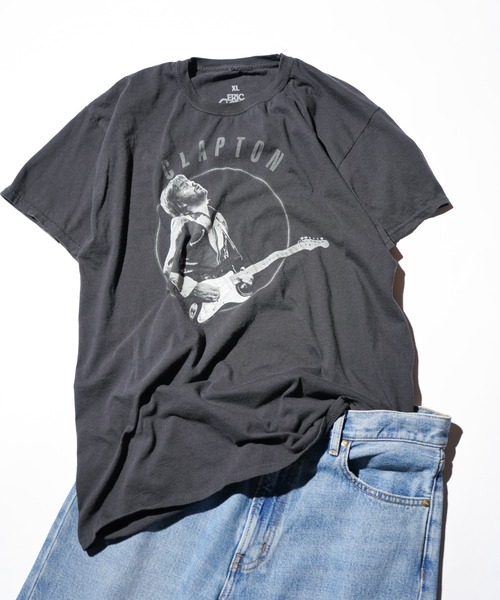 ERIC CLAPTON エリッククラプトン　フォトTシャツ　XLサイズ Eric Clapton Tシャツ エリック・クラプトン Vintage Photo