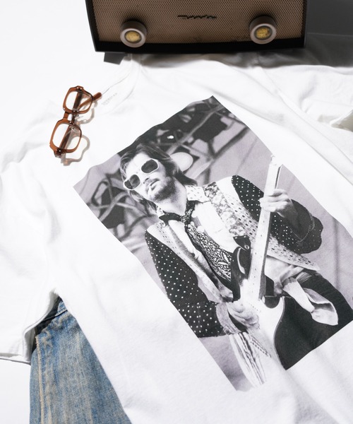 THRIFTY LOOK（スリフティールック）の「THRIFTY LOOK / スリフティールック THRIFTY "ERIC CLAPTON" TEE エリック・クラプトン バンドTシャツ バンT（Tシャツ/カットソー・メンズ・ホワイト/ホワイト系その他/ブラック/ブラック系1/ブラック系2・MEDIUM/LARGE/X-LARGE/XX-LARGE）」の3枚目の写真