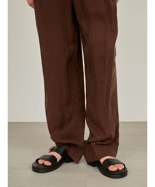 styling/(スタイリング)の「【セットアップ対応】ワイドタックドローストリングパンツ(その他パンツ・レディース・ブラック/ミント/ブラウン・0/1)」の10枚目の写真