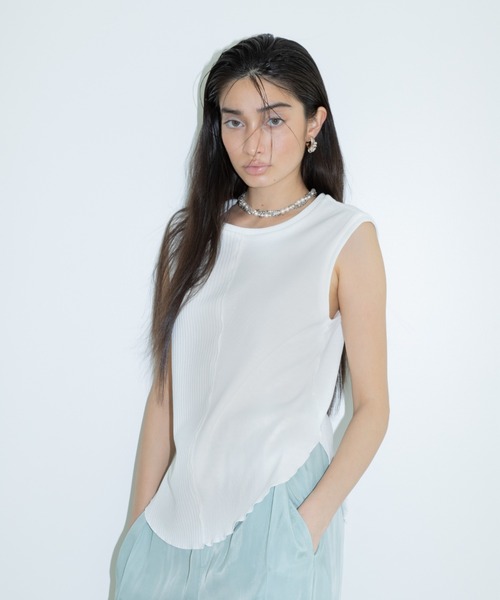 styling/(スタイリング)の「【セットアップ対応】ワイドタックドローストリングパンツ(その他パンツ・レディース・ブラック/ミント/ブラウン・0/1)」の21枚目の写真