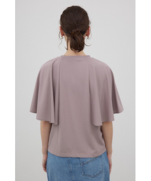 crie conforto（クリーコンフォルト）の「タックケーププルオーバー（Tシャツ/カットソー・レディース・ブラック/ホワイト/ピンク・FREE）」の19枚目の写真