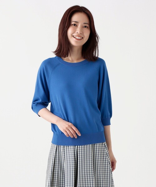 Afternoon Tea（アフタヌーンティー）の「MVS UVニッットプルオーバー（ニット/セーター・レディース・アイボリー/グリーン/ブルー/レッド・MEDIUM）」の3枚目の写真