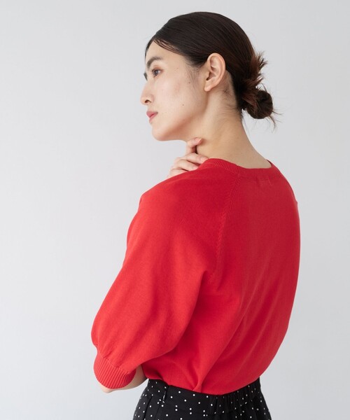 Afternoon Tea（アフタヌーンティー）の「MVS UVニッットプルオーバー（ニット/セーター・レディース・アイボリー/グリーン/ブルー/レッド・MEDIUM）」の6枚目の写真