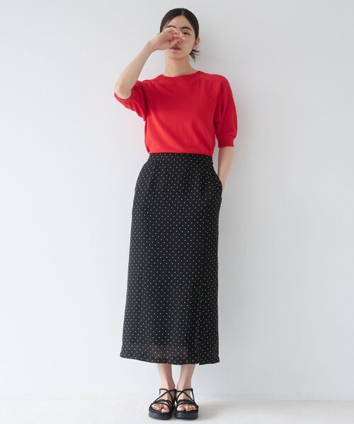 Afternoon Tea（アフタヌーンティー）の「MVS UVニッットプルオーバー（ニット/セーター・レディース・アイボリー/グリーン/ブルー/レッド・MEDIUM）」の7枚目の写真