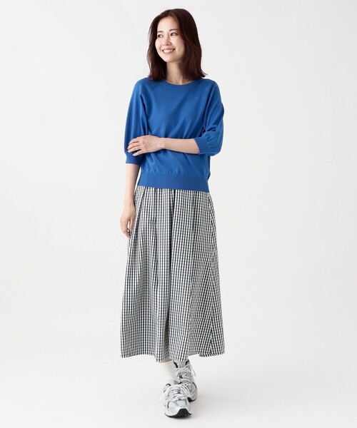 Afternoon Tea（アフタヌーンティー）の「MVS UVニッットプルオーバー（ニット/セーター・レディース・アイボリー/グリーン/ブルー/レッド・MEDIUM）」の18枚目の写真