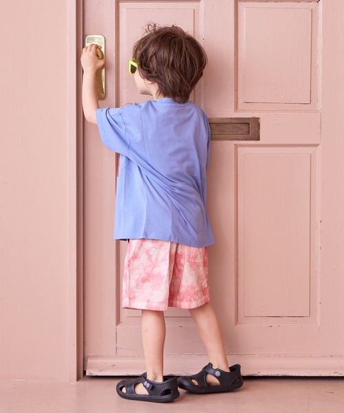 MARKEY'S（マーキーズ）の「製品染めショーツ(無地/タイダイ)（その他パンツ・キッズ・ブラック/ライトピンク/モスグリーン/ブラウン/マスタード/ネイビー/ダークブルー/サンドベージュ/オレンジ/パープル・80/90/95/100/110/120/130/140/150）」の14枚目の写真