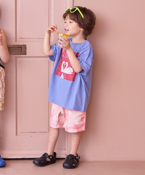 MARKEY'S（マーキーズ）の「製品染めショーツ(無地/タイダイ)（その他パンツ・キッズ・ブラック/ライトピンク/モスグリーン/ブラウン/マスタード/ネイビー/ダークブルー/サンドベージュ/オレンジ/パープル・80/90/95/100/110/120/130/140/150）」の13枚目の写真