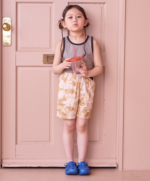 MARKEY'S（マーキーズ）の「製品染めショーツ(無地/タイダイ)（その他パンツ・キッズ・ブラック/ライトピンク/モスグリーン/ブラウン/マスタード/ネイビー/ダークブルー/サンドベージュ/オレンジ/パープル・80/90/95/100/110/120/130/140/150）」の16枚目の写真